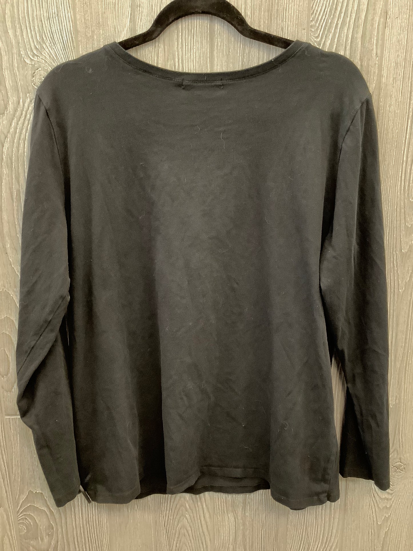 Top 3/4 Sleeve By Ambiance Apparel In Black, Size: 3x