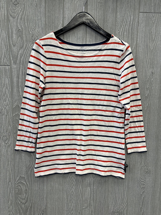 Top 3/4 Sleeve By Old Navy In Striped Pattern, Size: S
