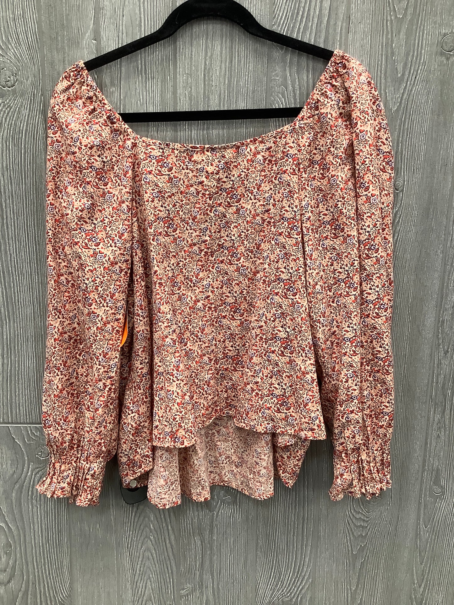 Top Long Sleeve By Universal Thread In Floral Print, Size: Xl
