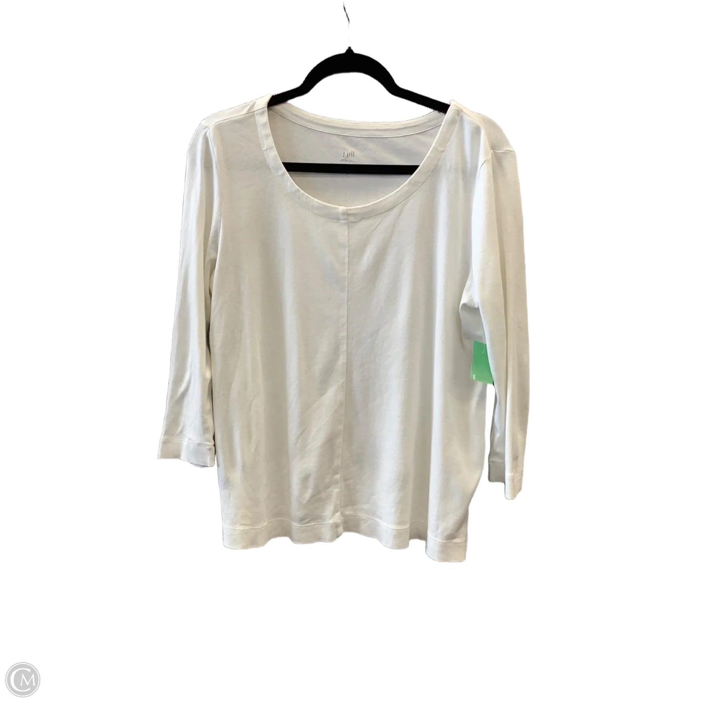 Top Long Sleeve Basic By J. Jill In White, Size: M