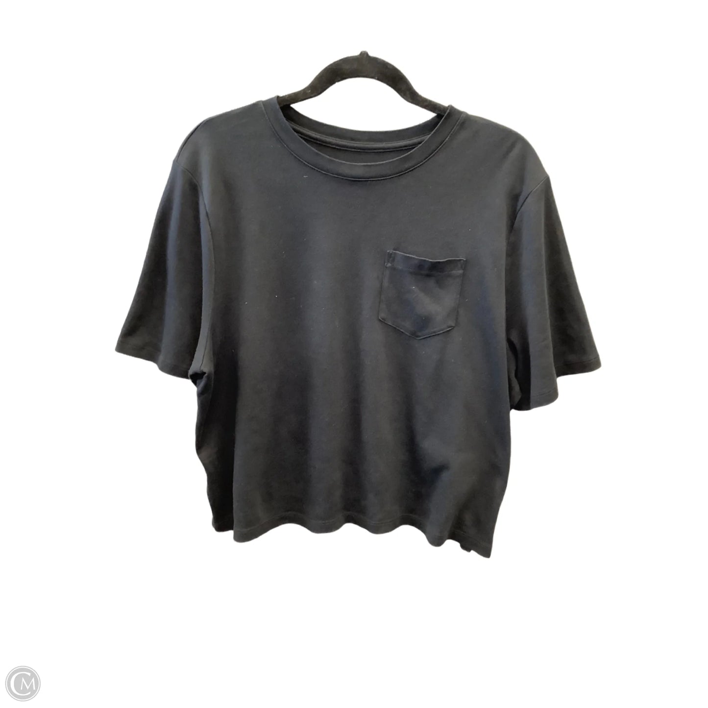 Top Short Sleeve Basic By A New Day In Black, Size: Xl