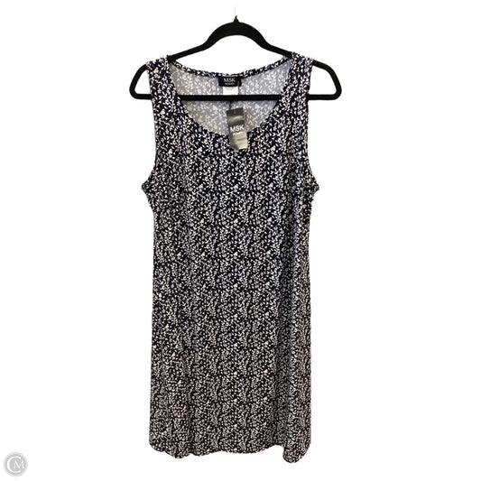 Dress Casual Midi By Msk In Black & White, Size: 1x