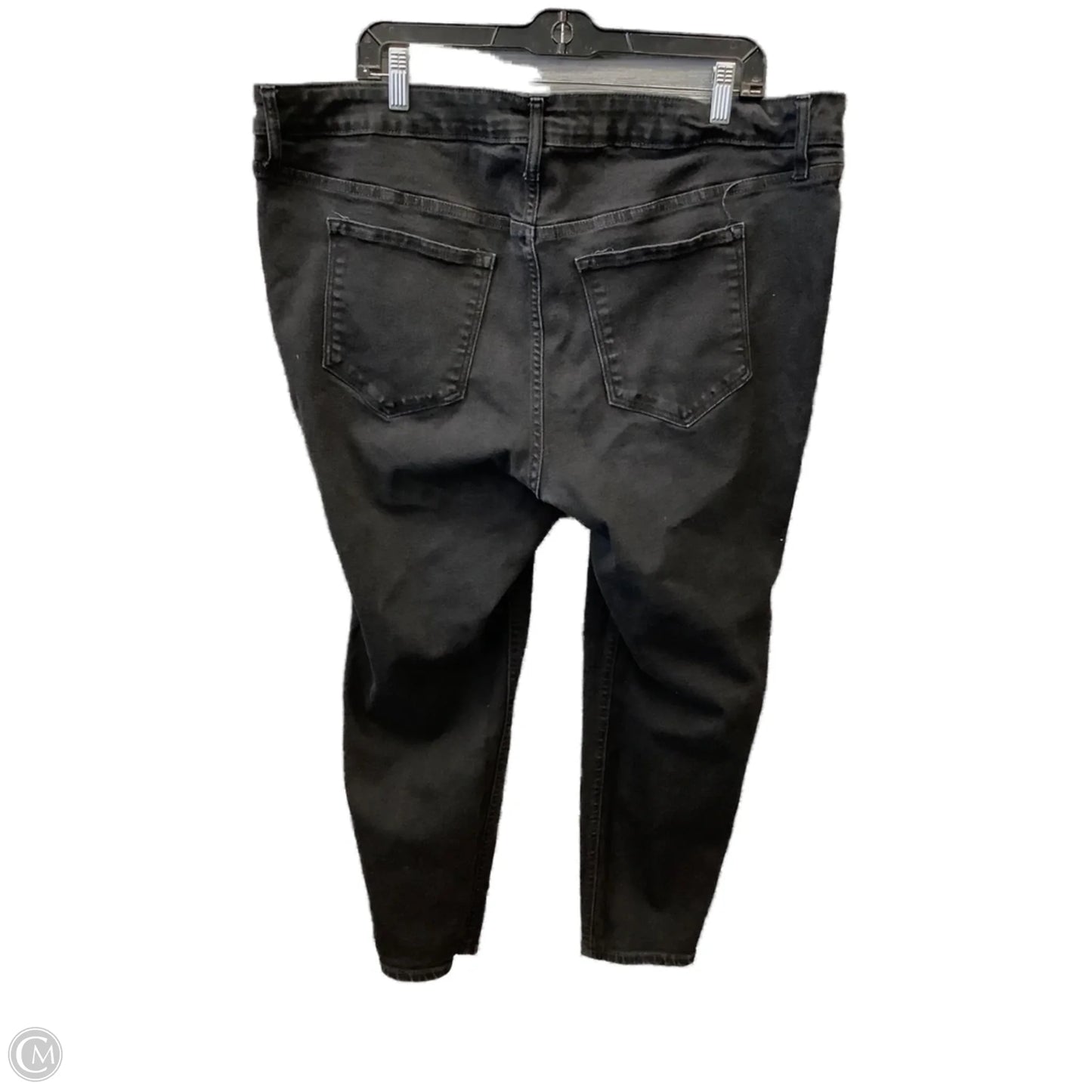 Jeans Skinny By Old Navy In Black Denim, Size: 22
