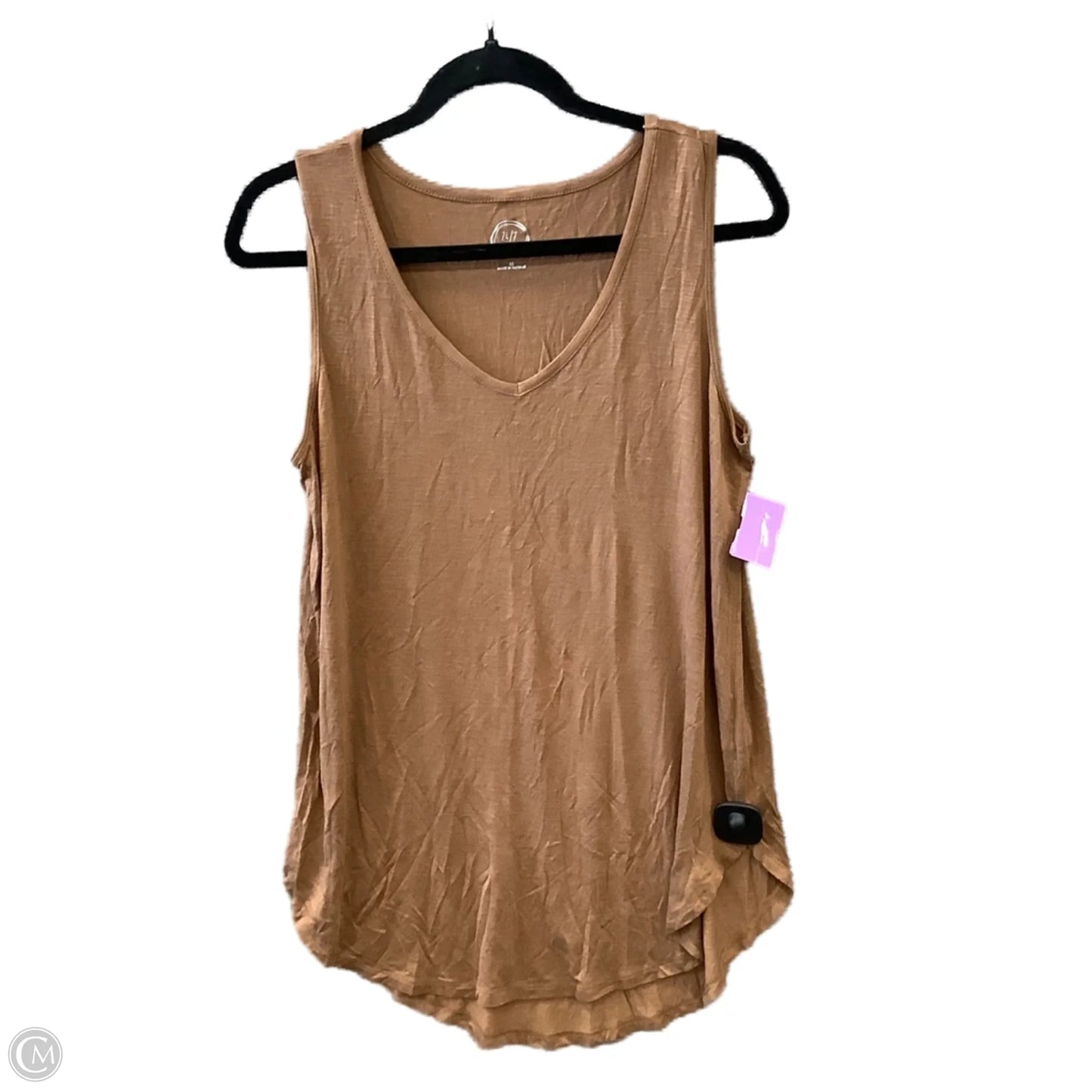 Top Sleeveless By Maurices In Tan, Size: M
