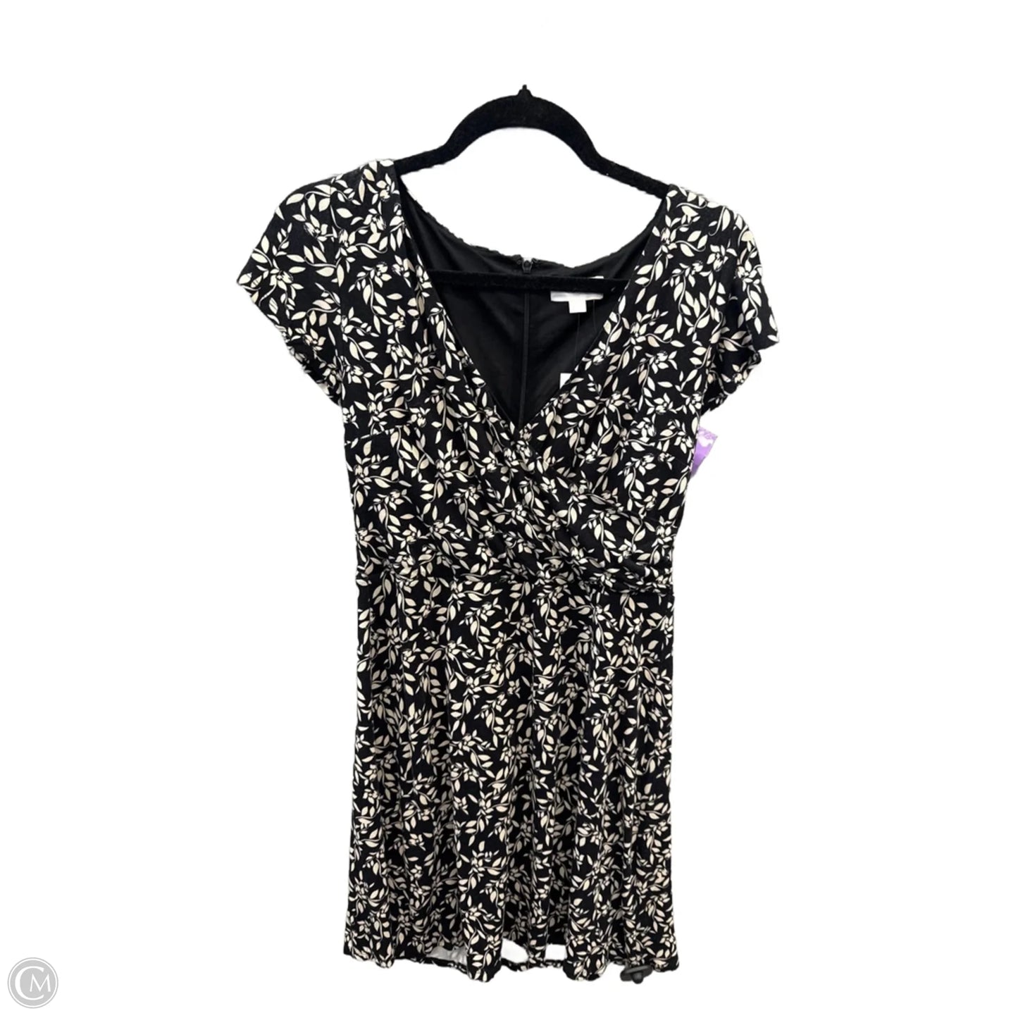 Dress Casual Midi By Loft In Black & White, Size: 2