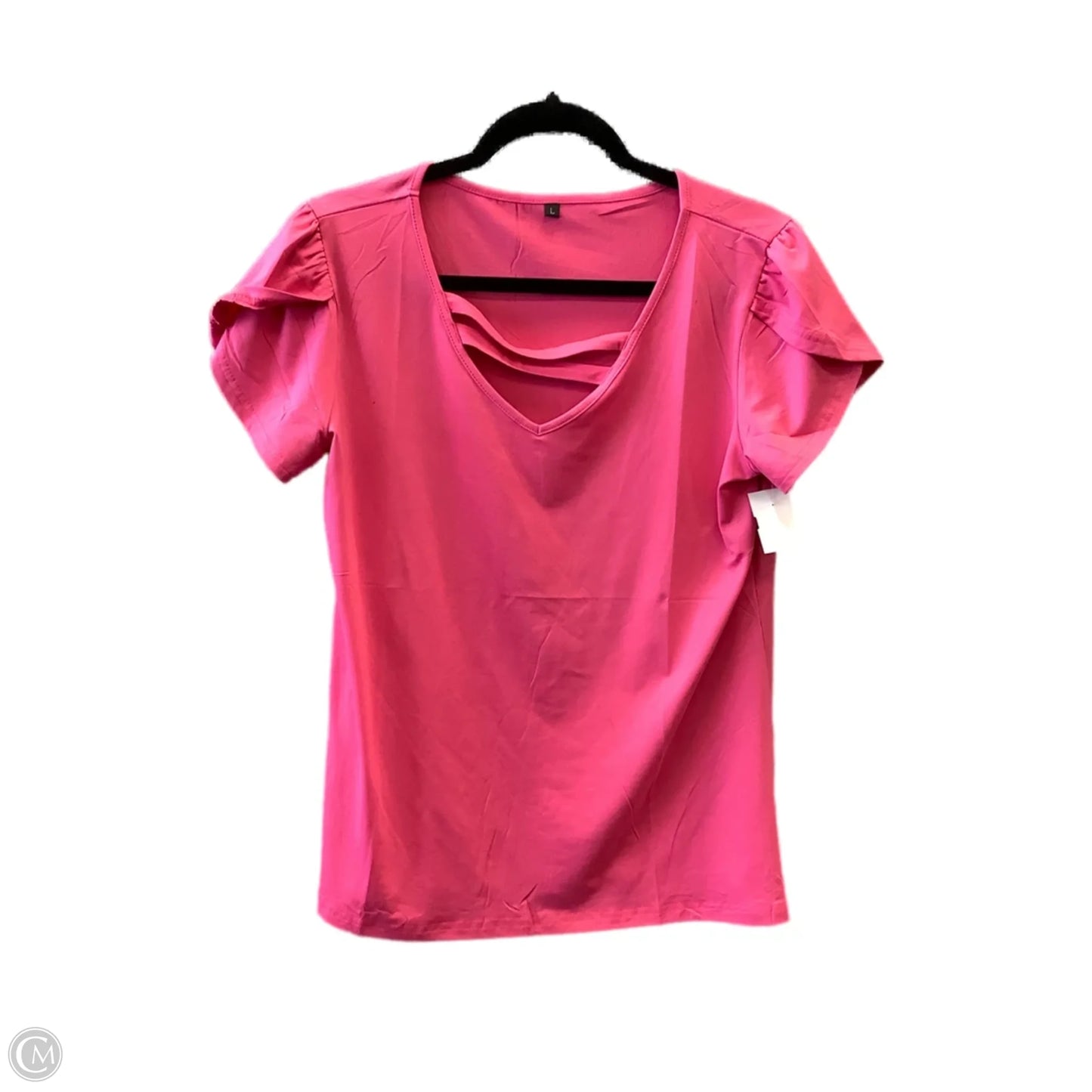 Top Short Sleeve By Clothes Mentor In Pink, Size: L