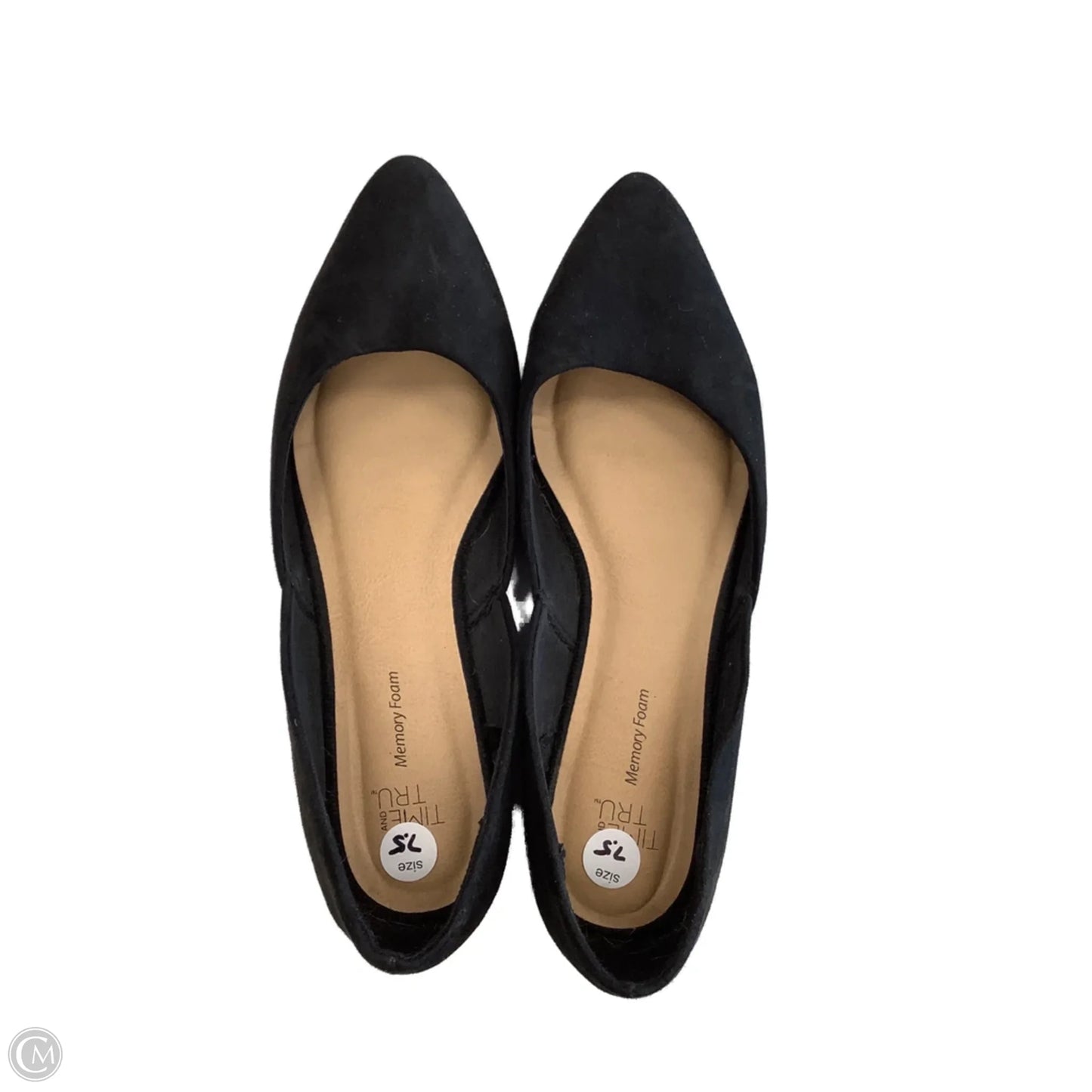 Shoes Flats By Time And Tru In Black, Size: 7.5