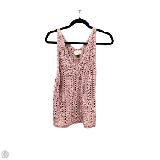 Top Sleeveless By Universal Thread In Pink, Size: L