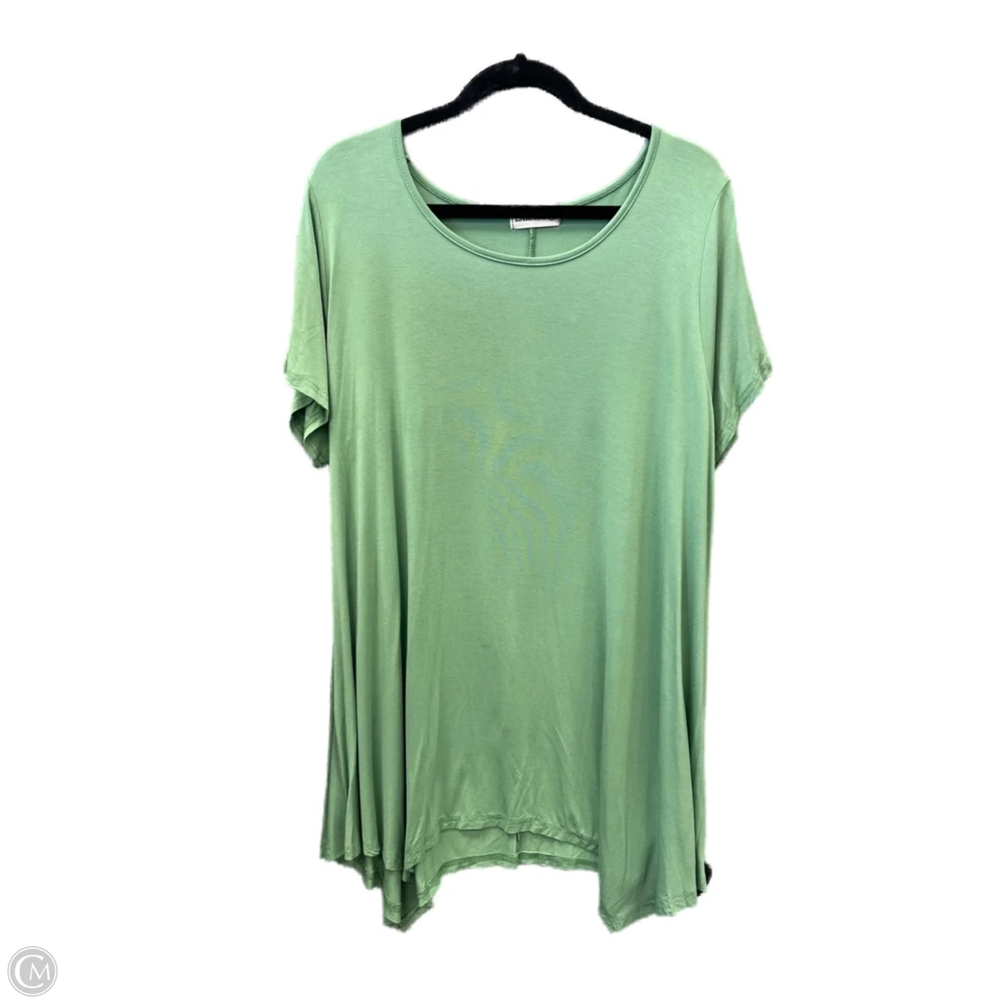 Top Short Sleeve Basic By Clothes Mentor In Green, Size: 3x