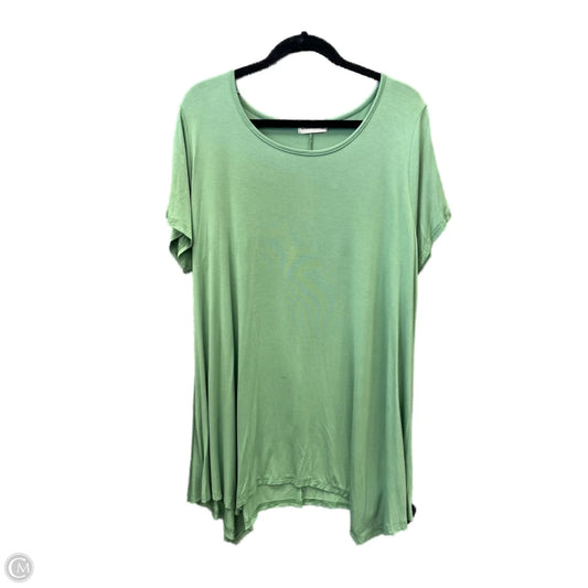 Top Short Sleeve Basic By Clothes Mentor In Green, Size: 3x