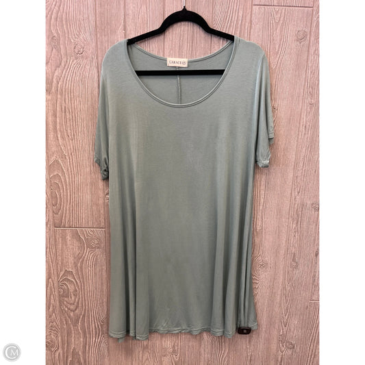 Top Short Sleeve Basic By Clothes Mentor In Green, Size: 3x