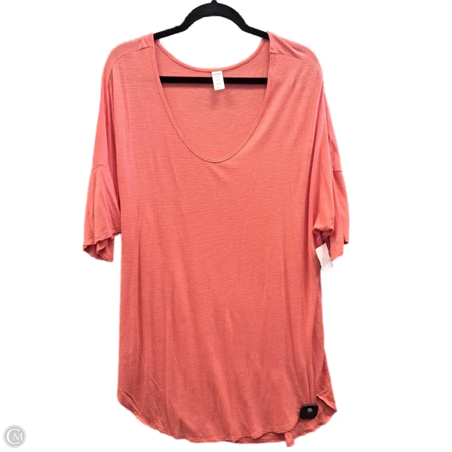 Top Short Sleeve Basic By Old Navy In Orange, Size: Xxl