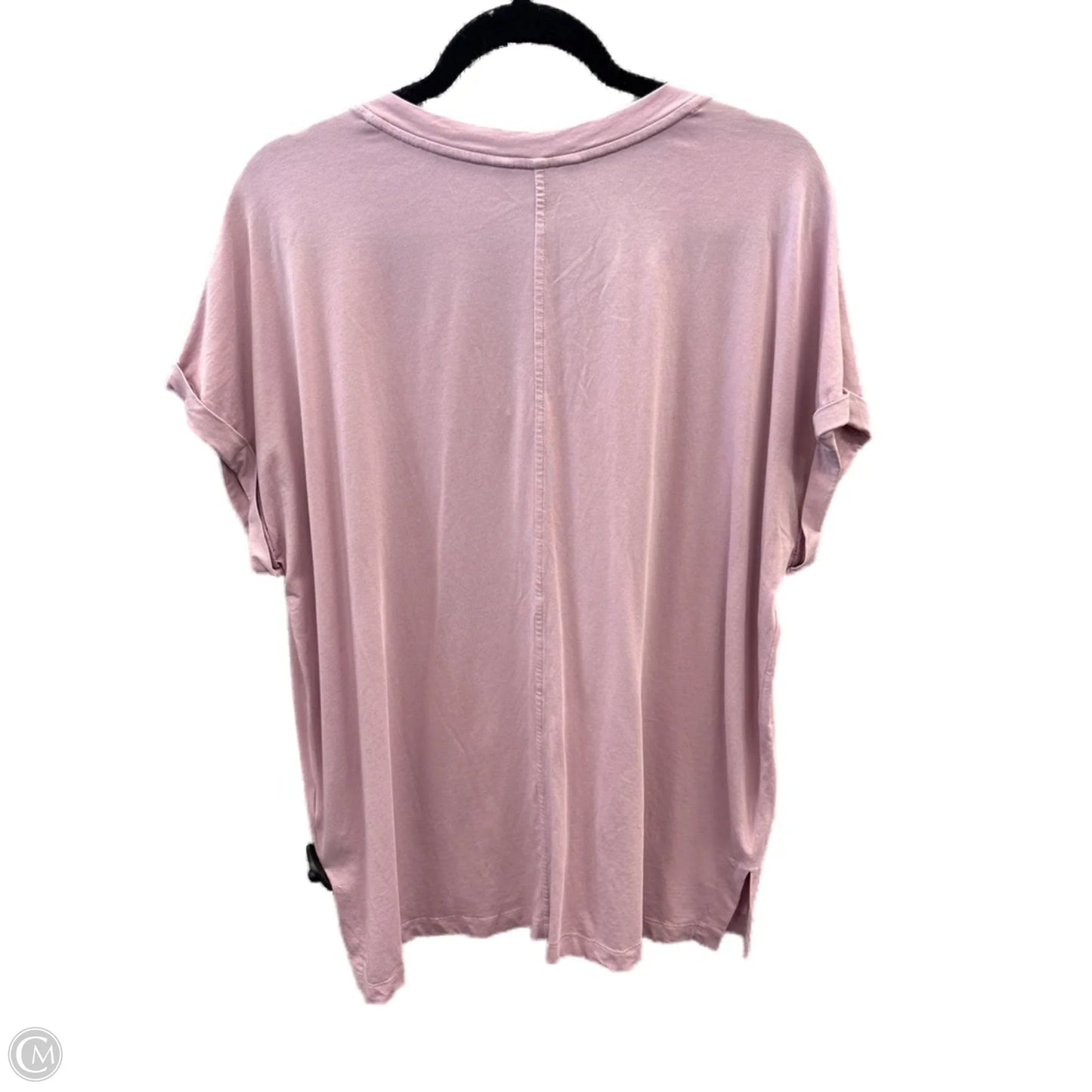 Top Short Sleeve Basic By Banana Republic In Pink, Size: Xl