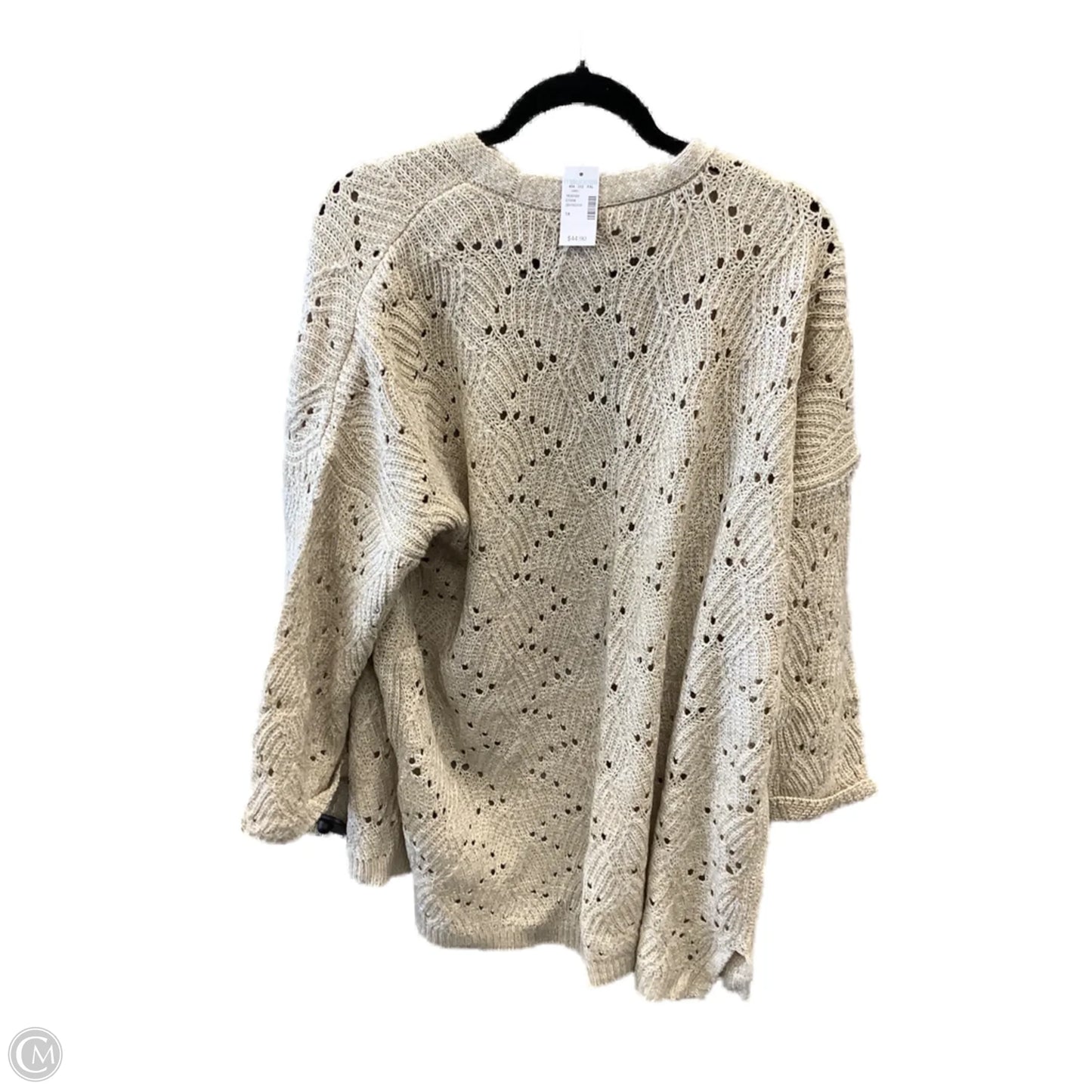 Sweater Cardigan By Maurices In Beige, Size: 1x
