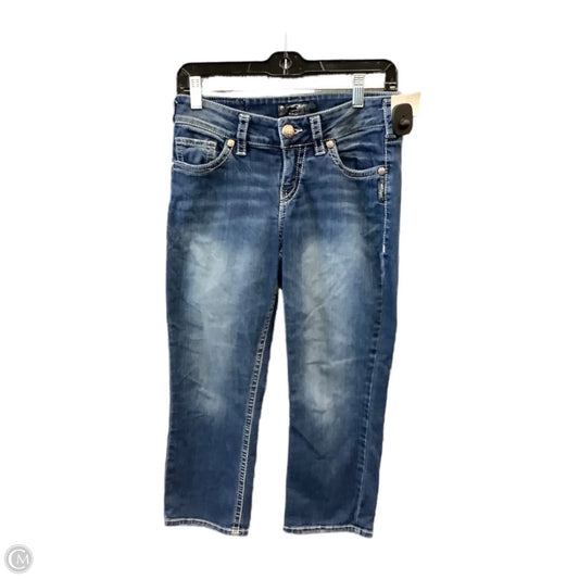 Capris By Silver In Blue Denim, Size: 8