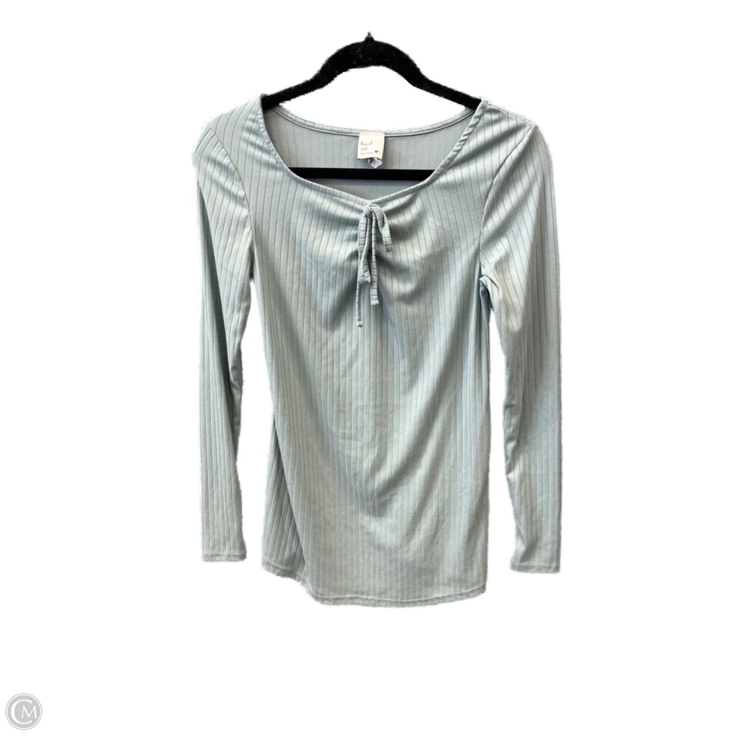 Top Long Sleeve By Cme In Green, Size: S