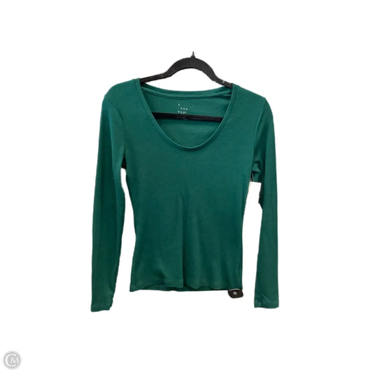 Top Long Sleeve By A New Day In Green, Size: Xs