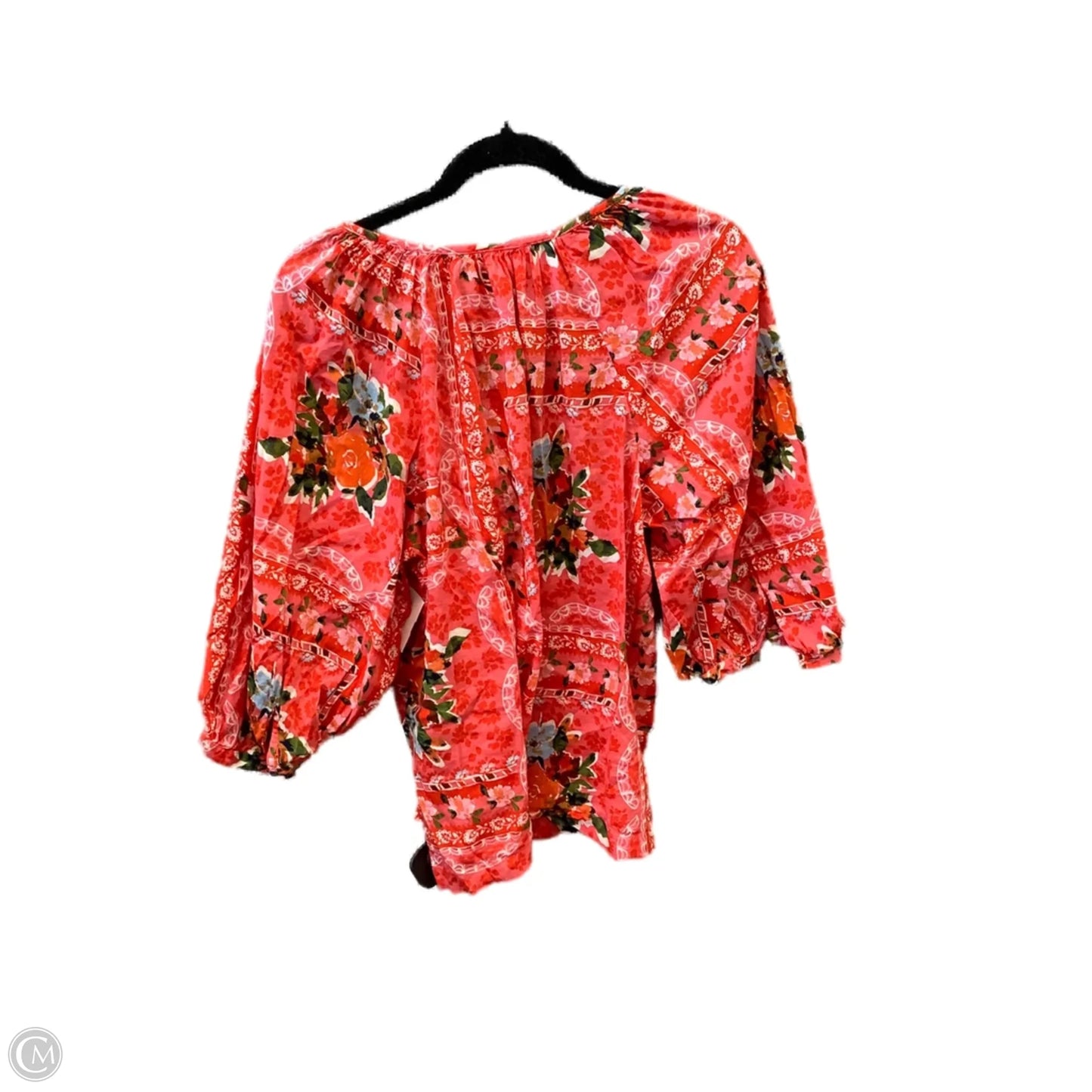 Top 3/4 Sleeve By Lc Lauren Conrad In Floral Print, Size: S