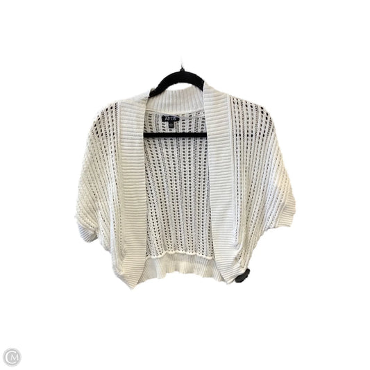 Sweater Cardigan By Apt 9 In White, Size: L