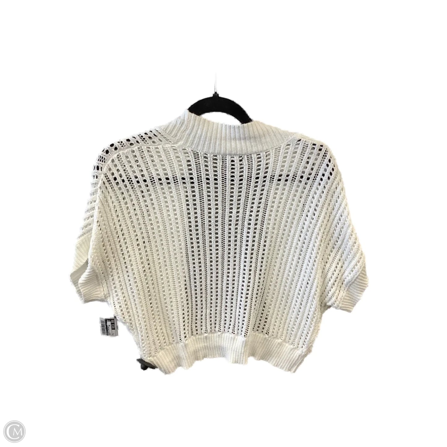 Sweater Cardigan By Apt 9 In White, Size: L