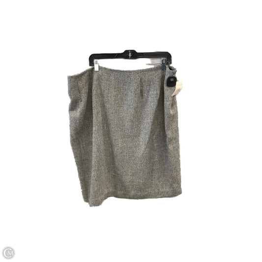 Skirt Midi By Larry Levine In Grey, Size: 22
