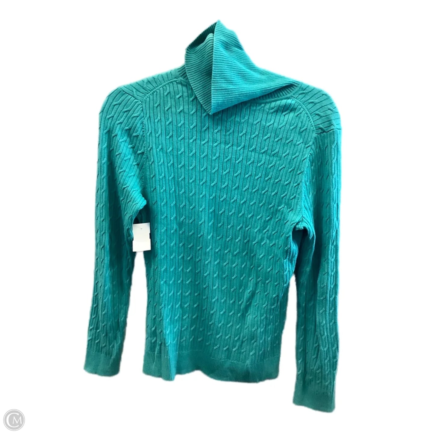 Top Long Sleeve By Talbots In Green, Size: Mp