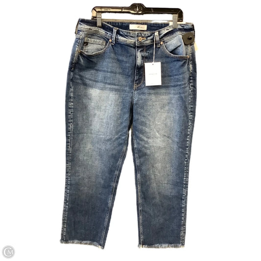 Jeans Straight By Kancan In Blue Denim, Size: 16