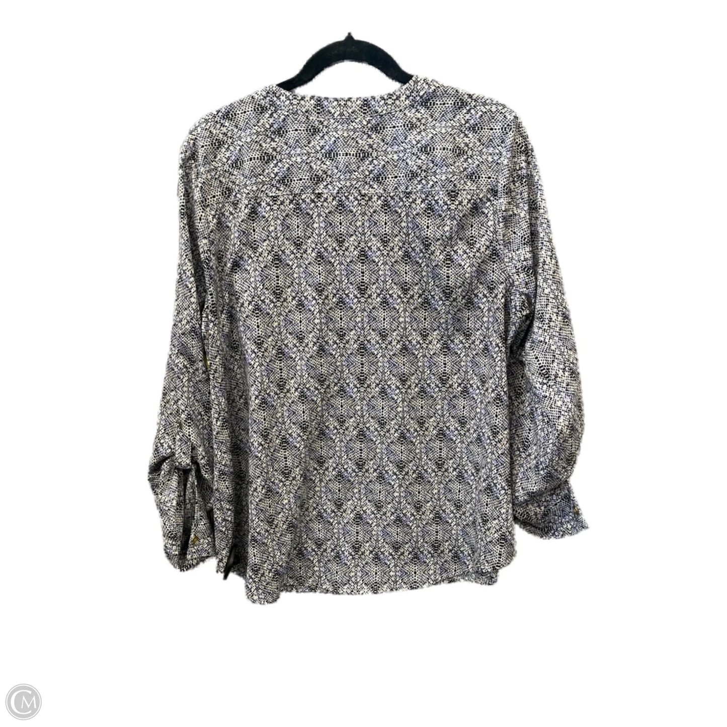 Blouse Long Sleeve By 212 Collection In Blue, Size: Xl