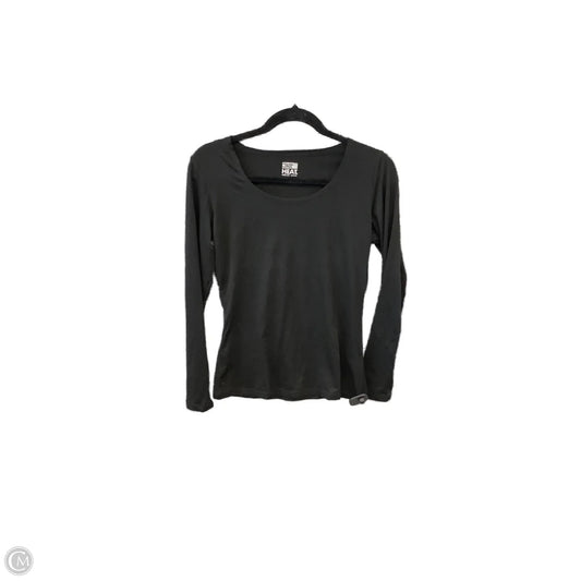 Athletic Top Long Sleeve Collar By 32 Degrees In Black, Size: M