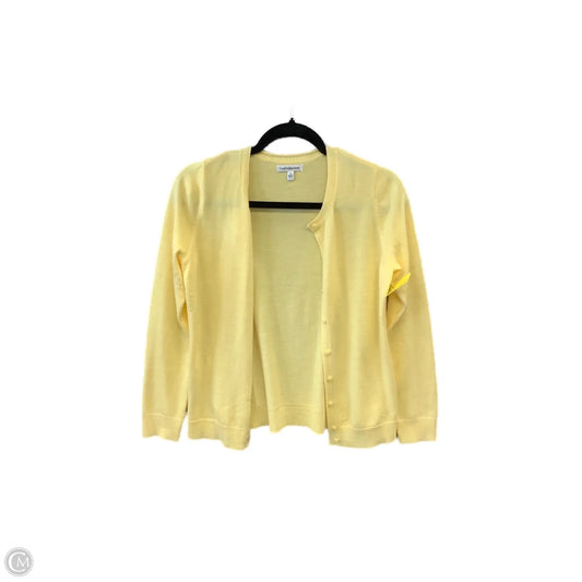 Sweater Cardigan By Croft And Barrow In Yellow, Size: S