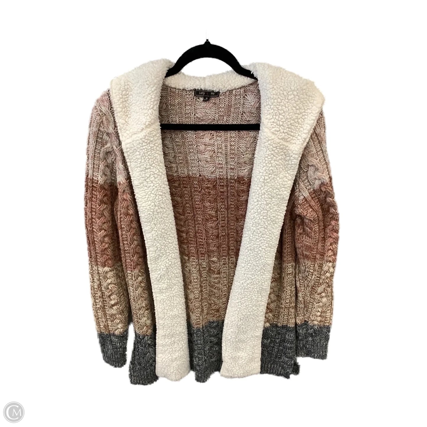 Sweater Cardigan By Clothes Mentor In Multi-colored, Size: M