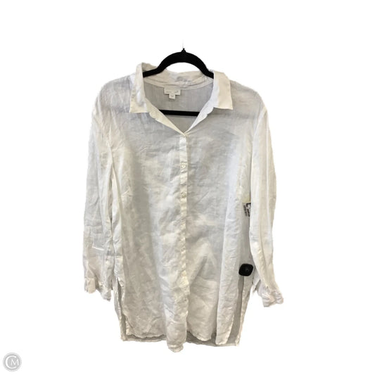 Dress Casual Midi By J. Jill In White, Size: Xl