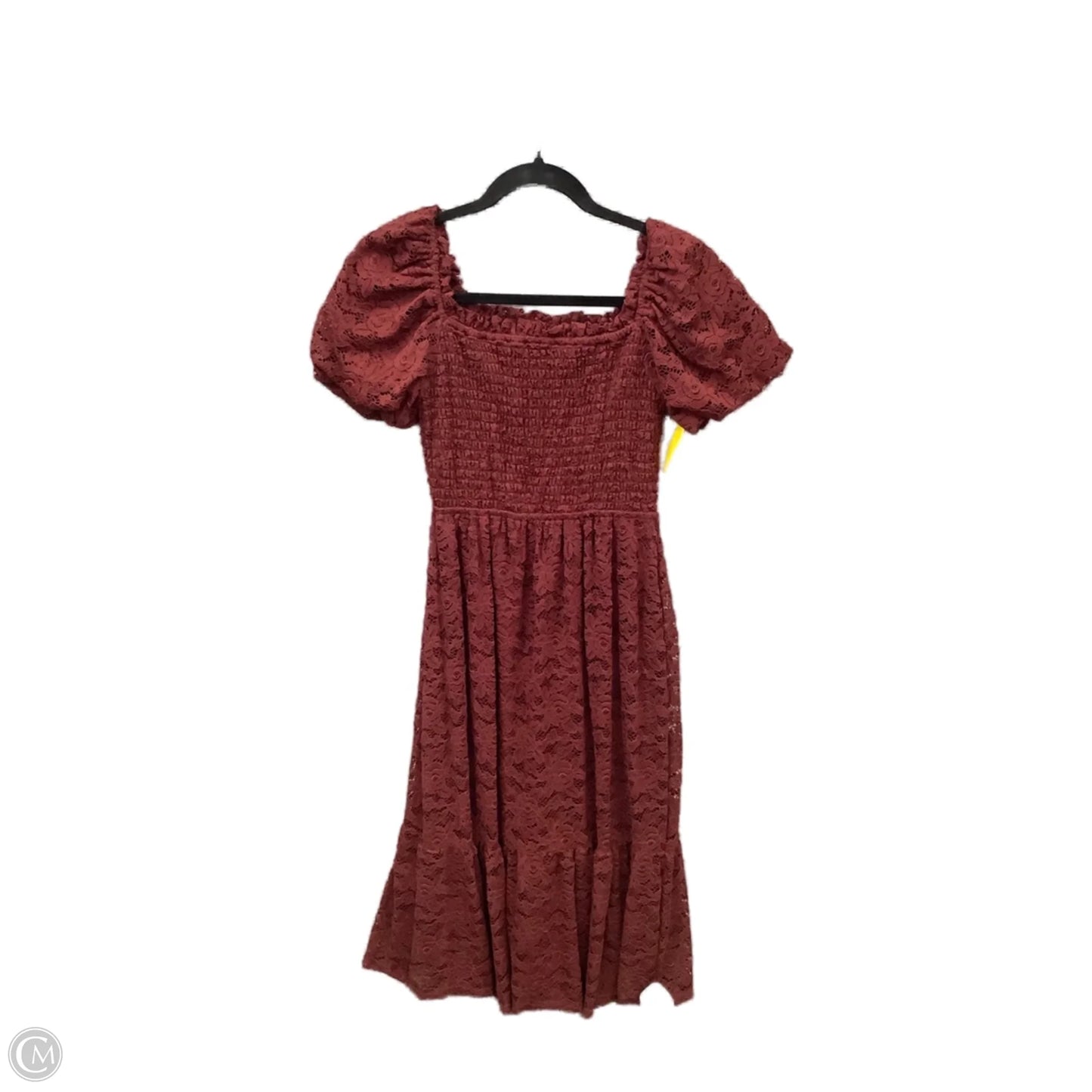 Dress Casual Midi By Lc Lauren Conrad In Red, Size: Xs