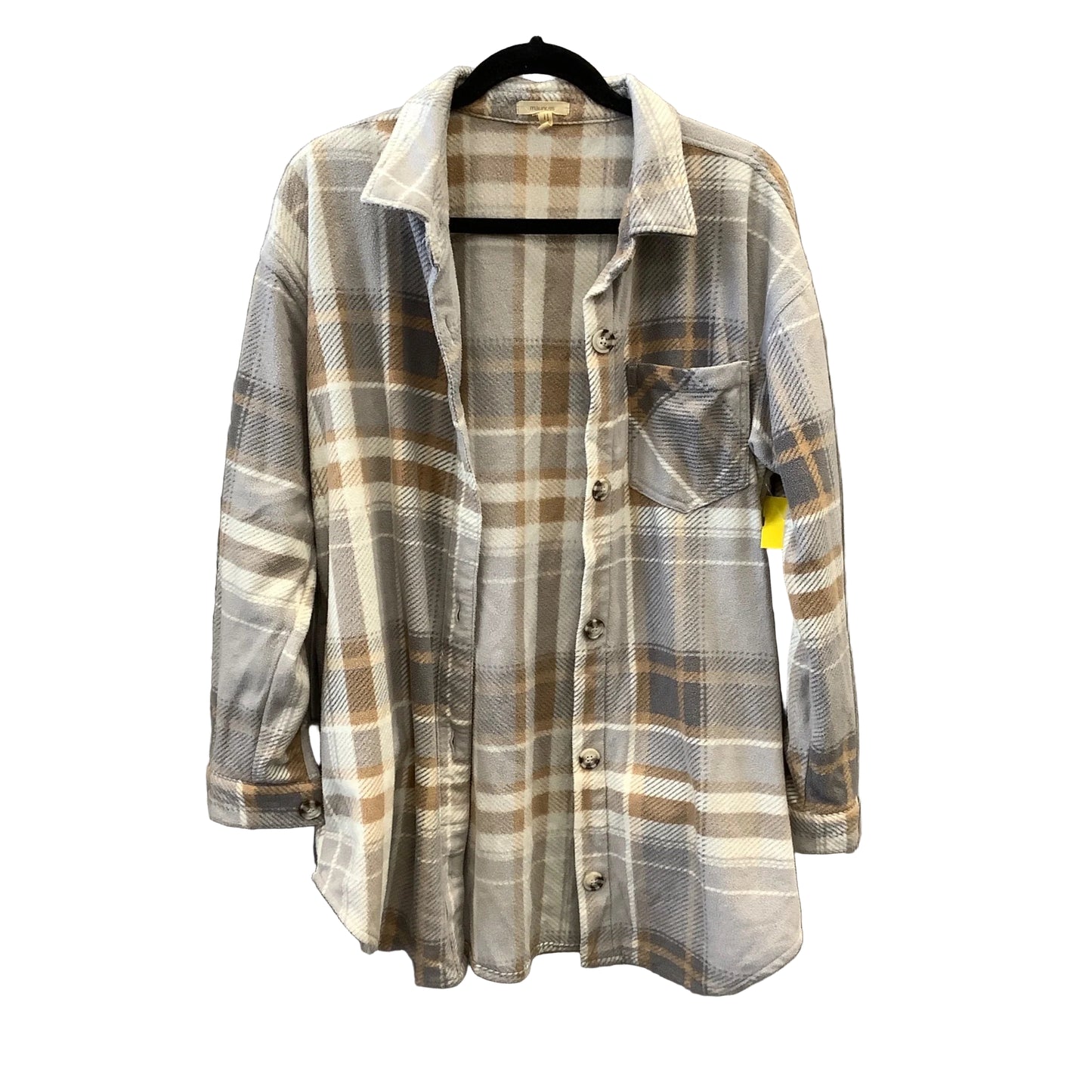 Jacket Fleece By Maurices In Plaid Pattern, Size: M
