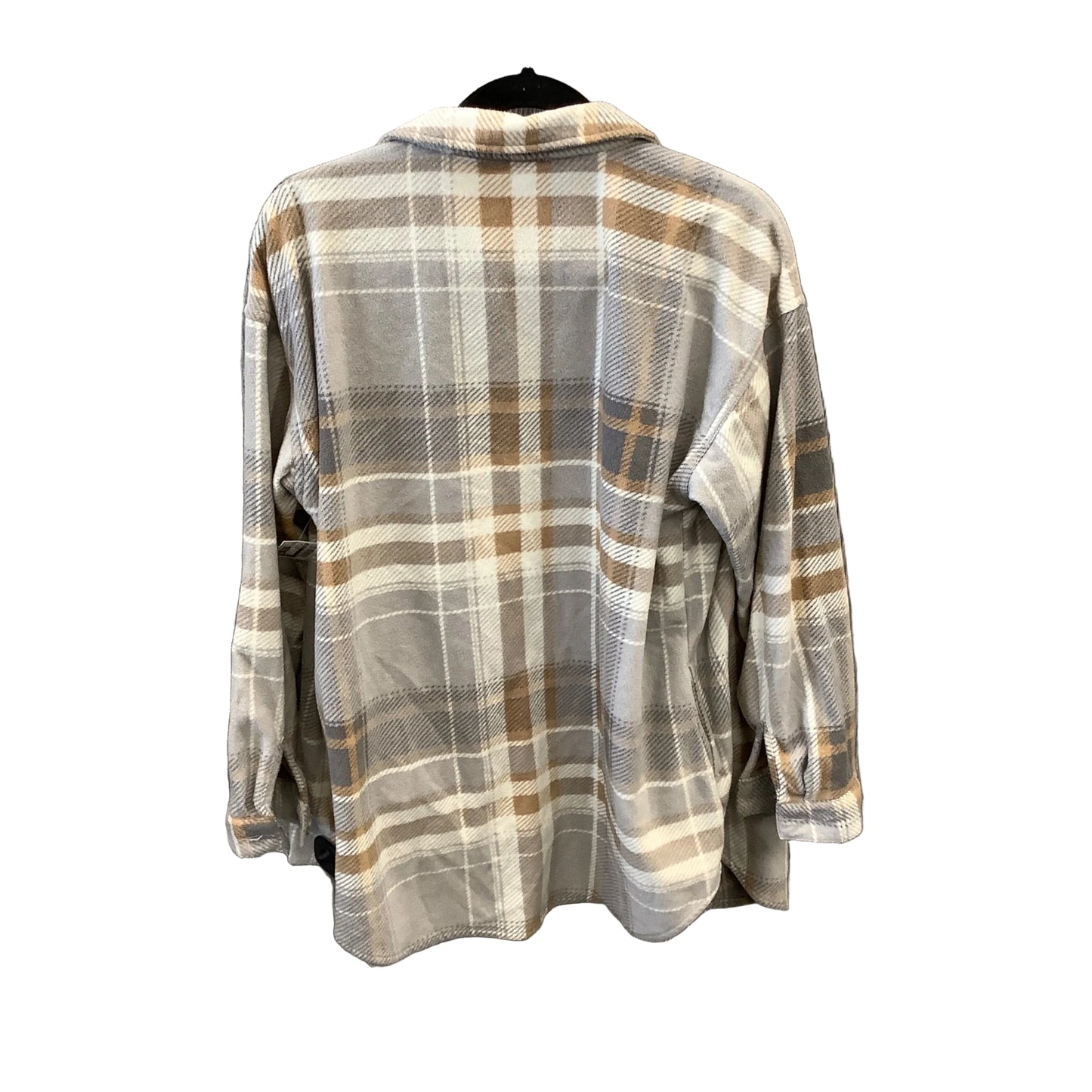 Jacket Fleece By Maurices In Plaid Pattern, Size: M