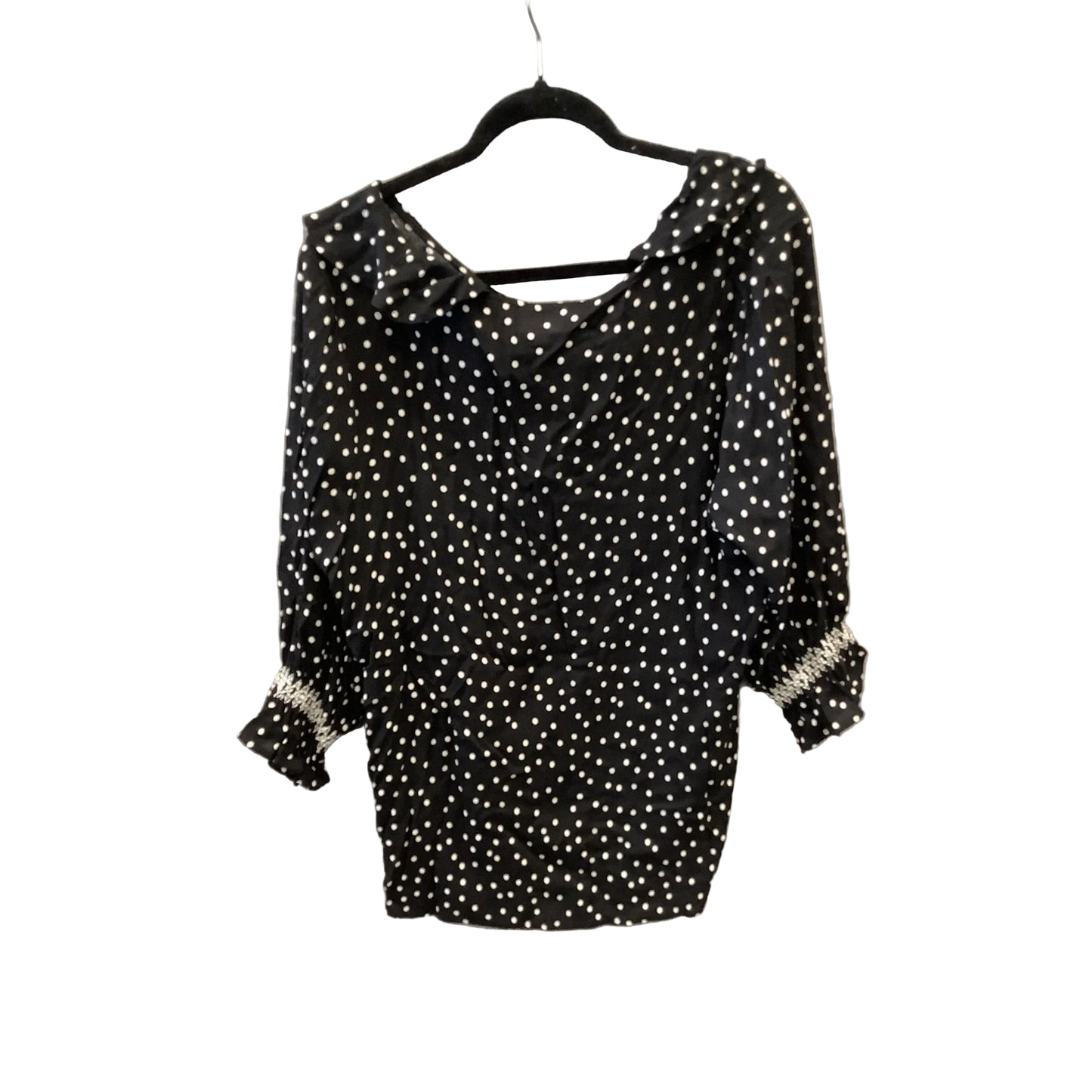 Top Long Sleeve By Clothes Mentor In Polkadot Pattern, Size: 1x