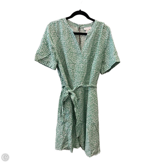 Dress Casual Midi By Kate And Lily In Green & White, Size: Xlp