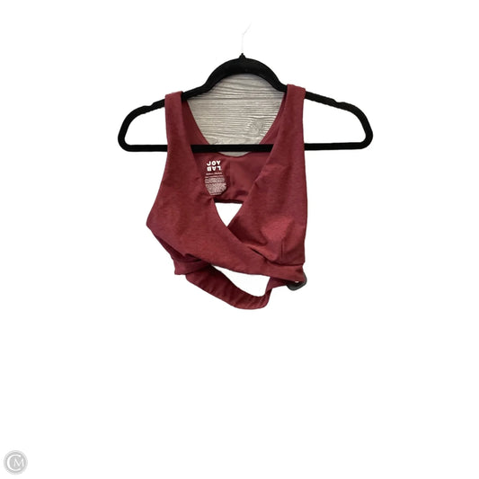 Athletic Bra By Joy Lab In Red, Size: M