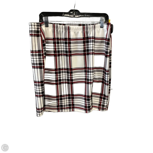Skirt Mini & Short By Shein In Plaid Pattern, Size: 18