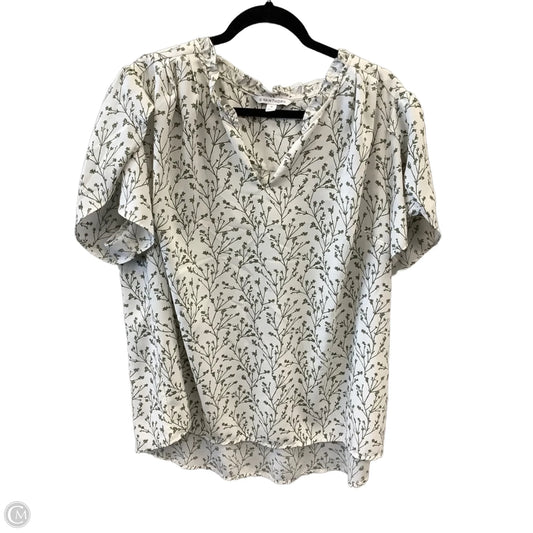 Top Short Sleeve By 41 Hawthorn In White, Size: 3x