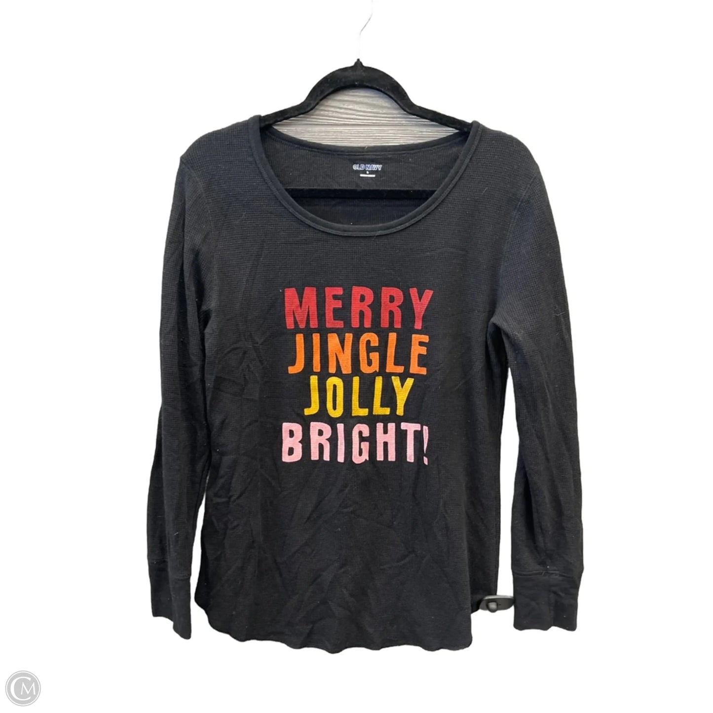 Top Long Sleeve By Old Navy In Black, Size: L