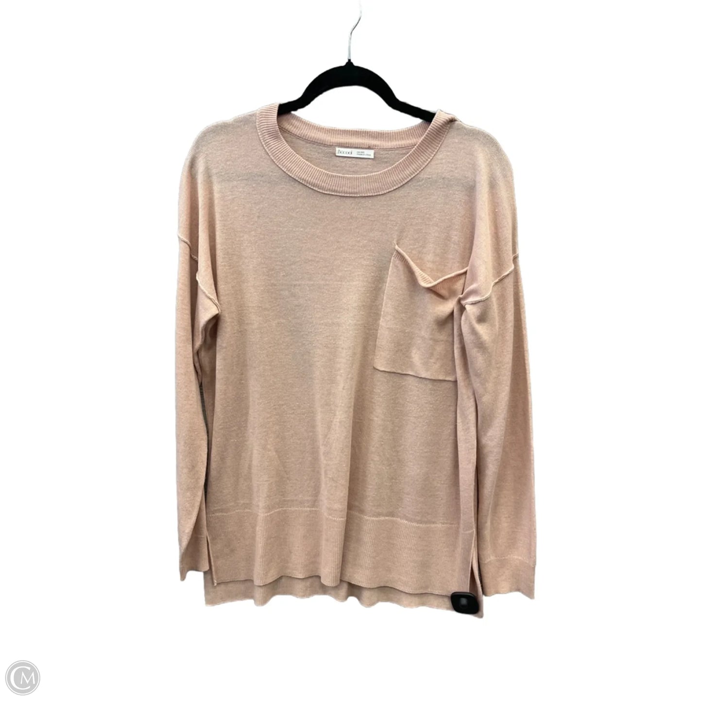 Top Long Sleeve By Be Cool In Pink, Size: M