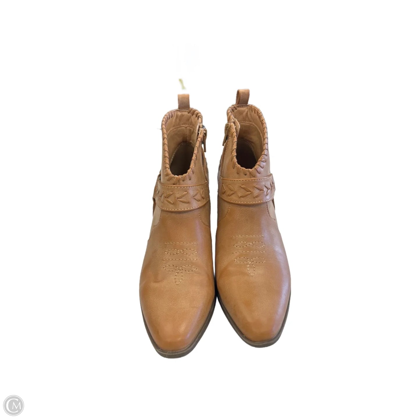 Boots Ankle Heels By Frye And Co In Brown, Size: 8