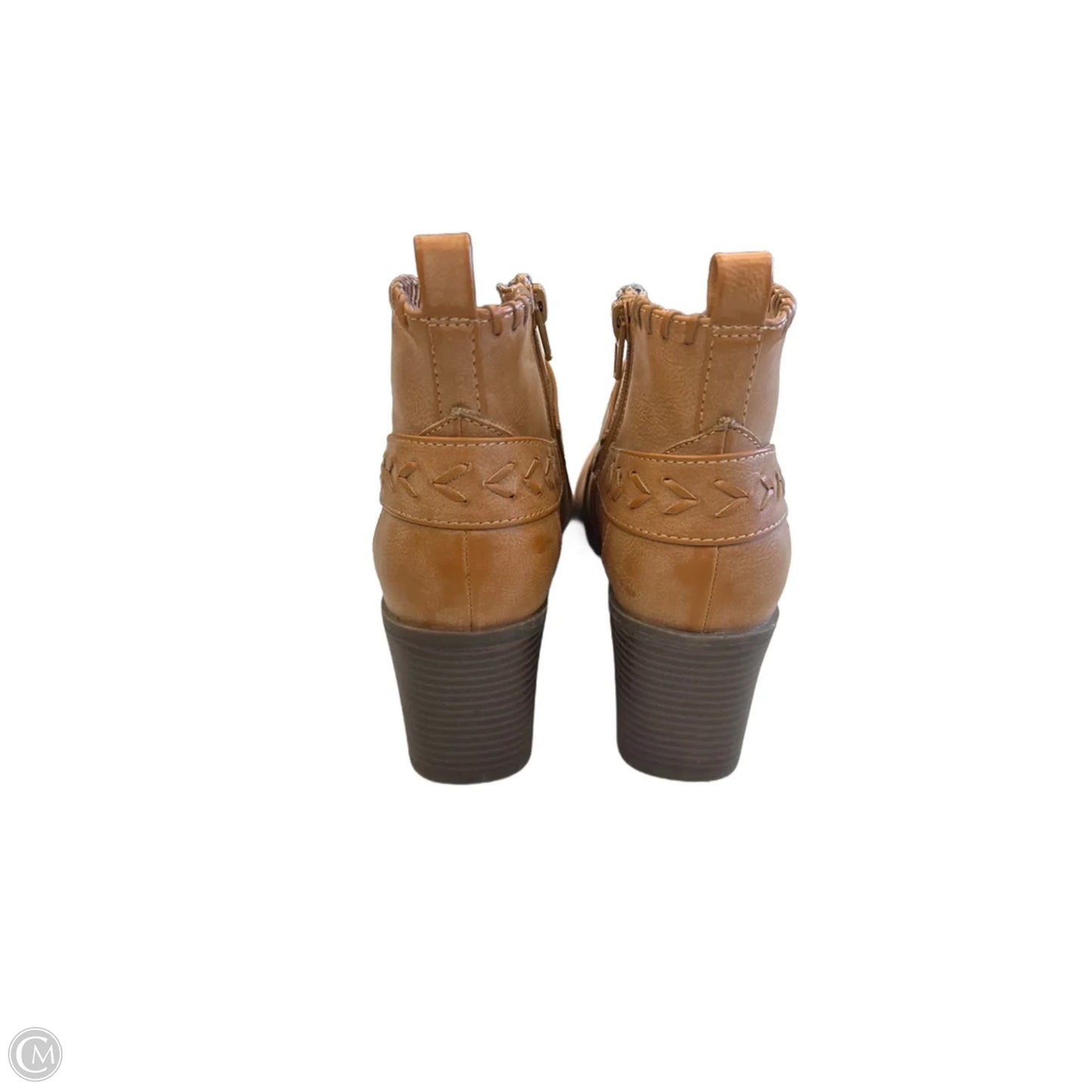 Boots Ankle Heels By Frye And Co In Brown, Size: 8