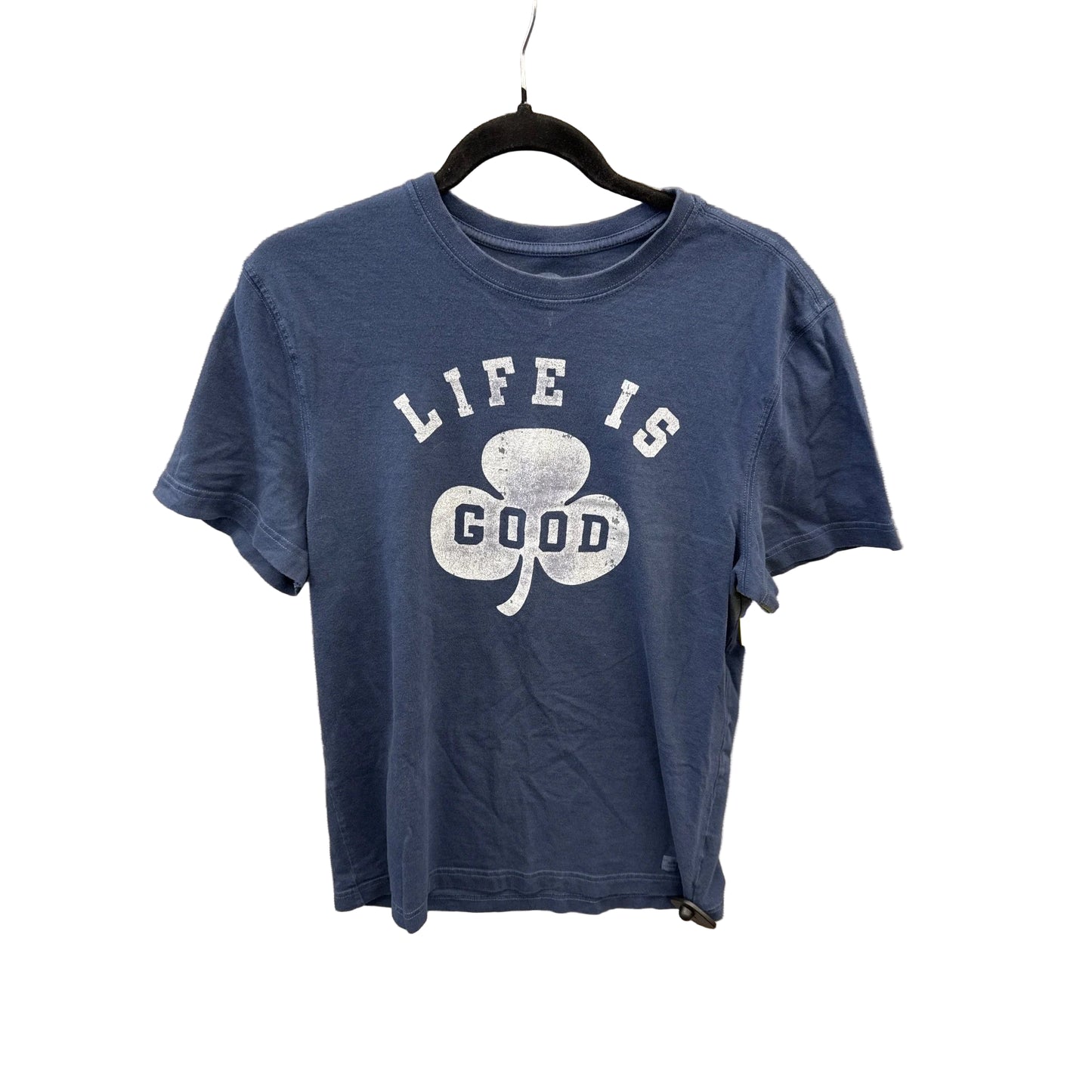 Top Short Sleeve By Life Is Good In Blue, Size: S