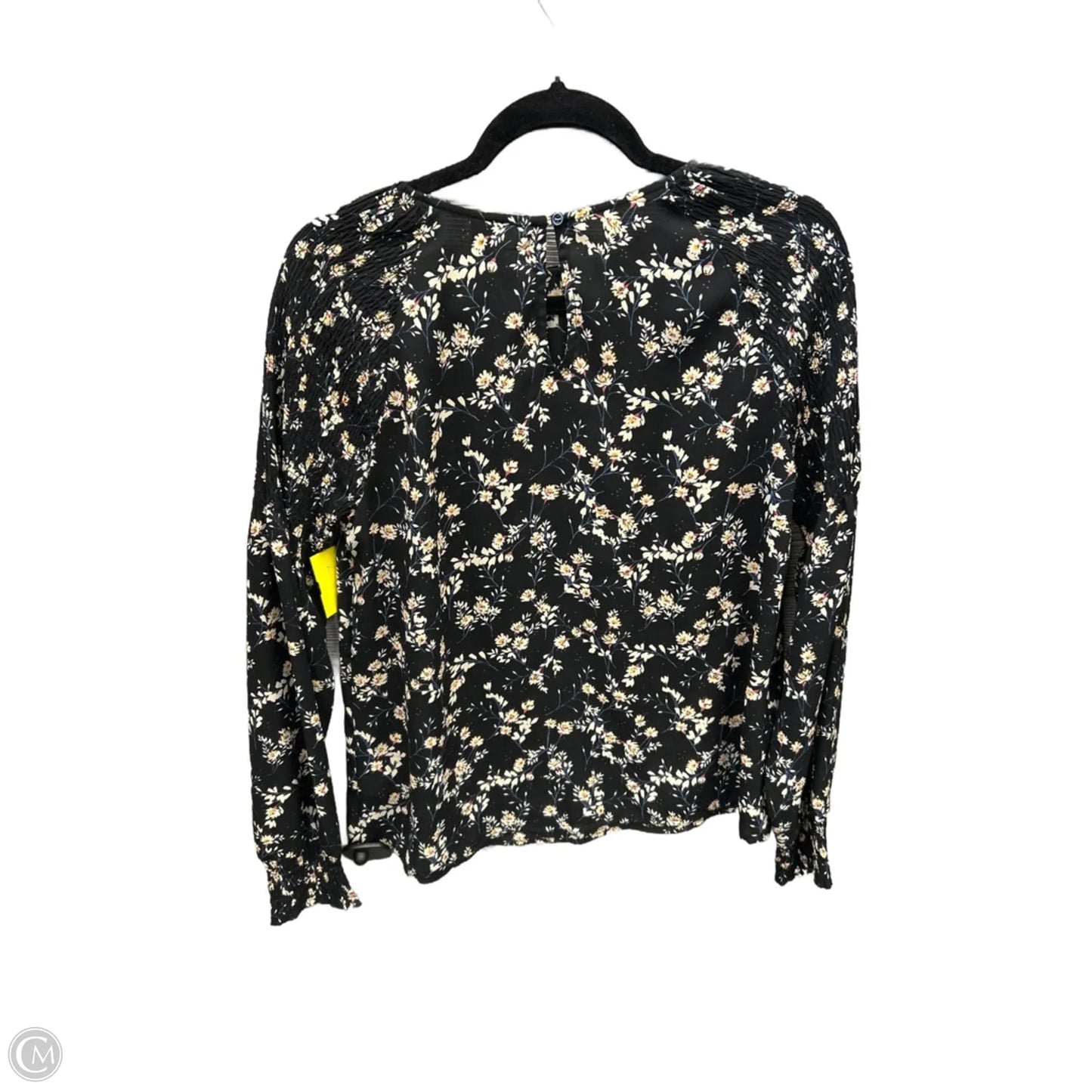 Top Long Sleeve By Ana In Black, Size: M