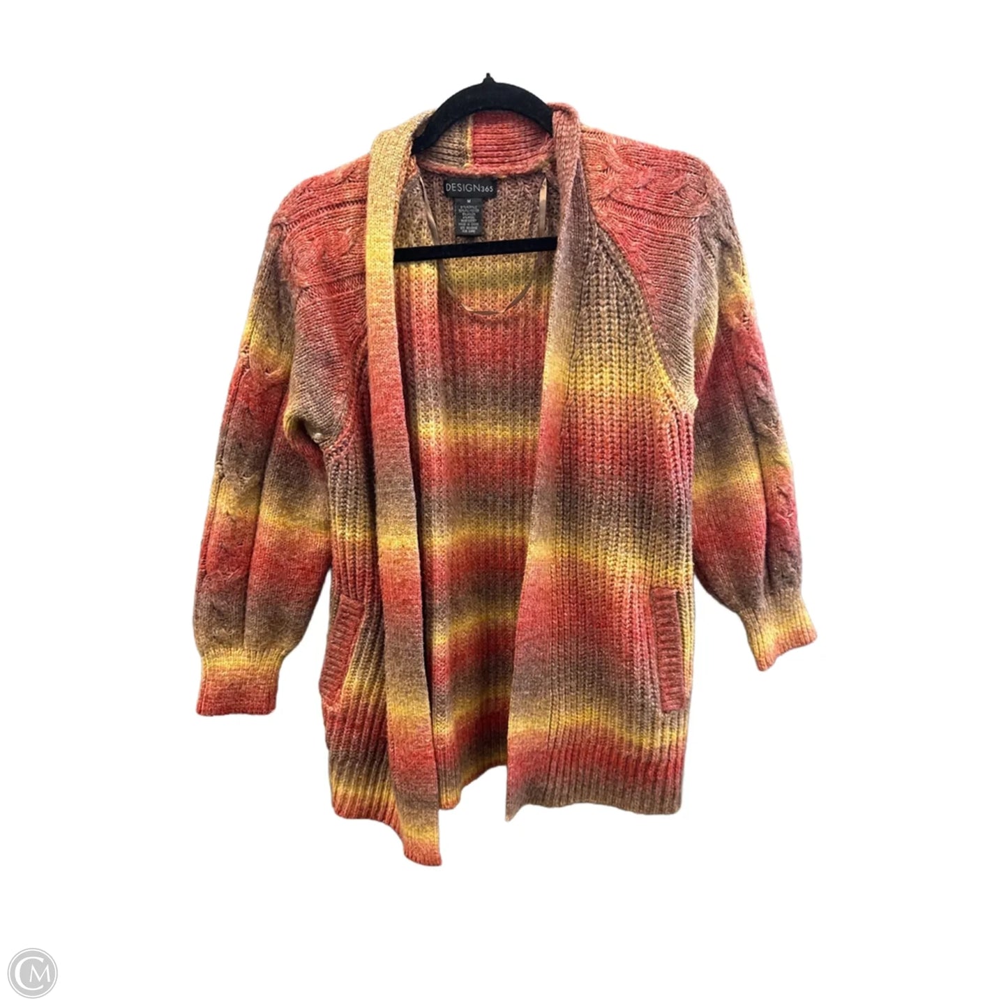 Sweater Cardigan By Clothes Mentor In Multi-colored, Size: M