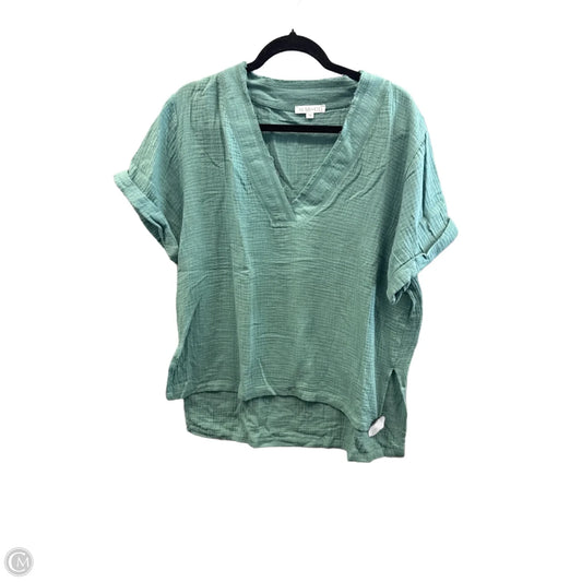 Top Short Sleeve By Clothes Mentor In Green, Size: M