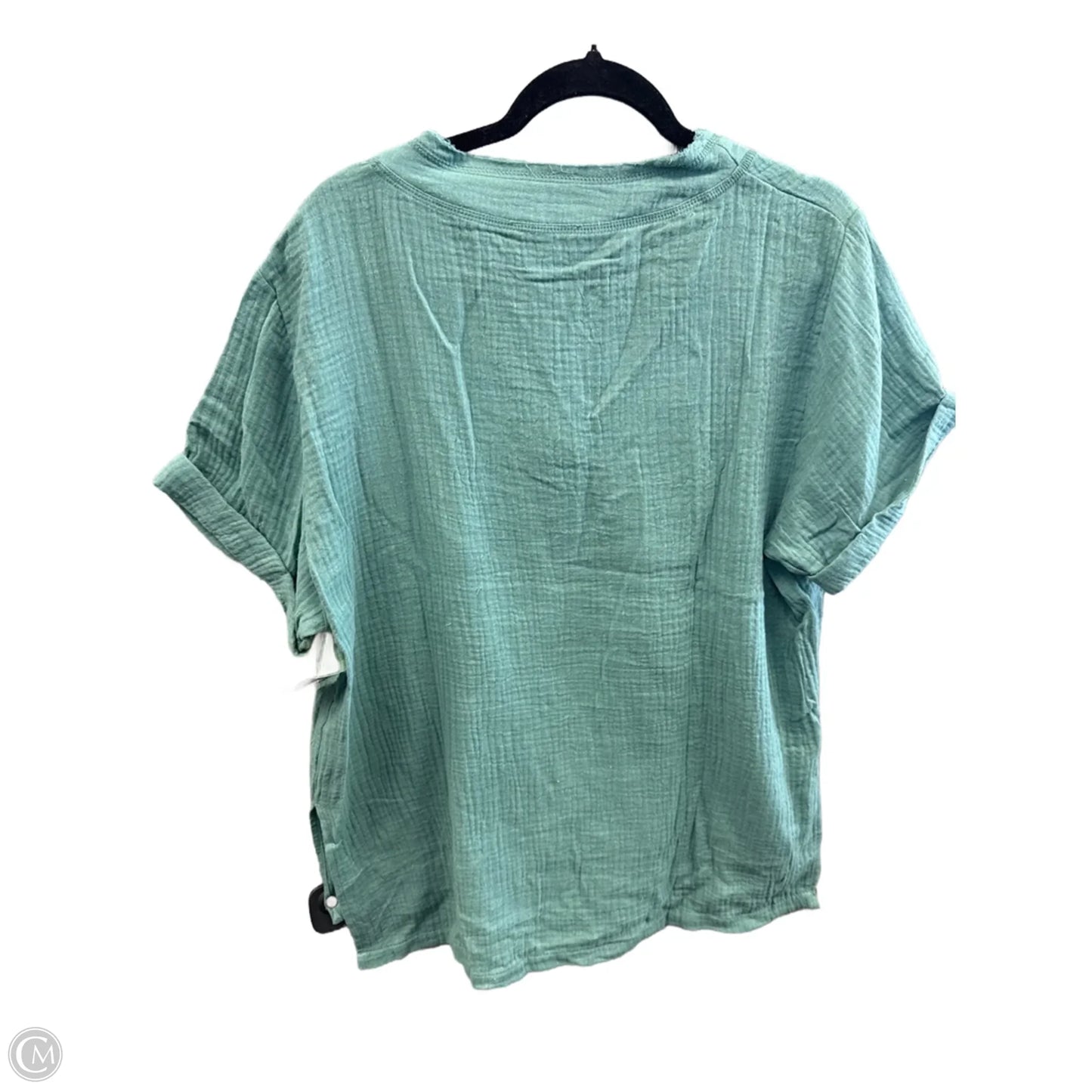Top Short Sleeve By Clothes Mentor In Green, Size: M