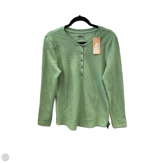 Top Long Sleeve Basic By Eddie Bauer In Green, Size: L